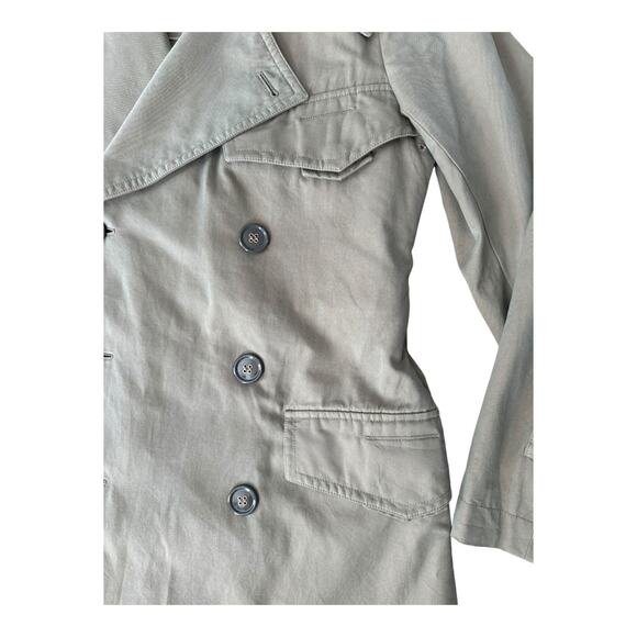 YSL Yves Saint Laurent Rive Gauche Y2K classic iridescent trench size 48/38 USA - Picture 9 of 17